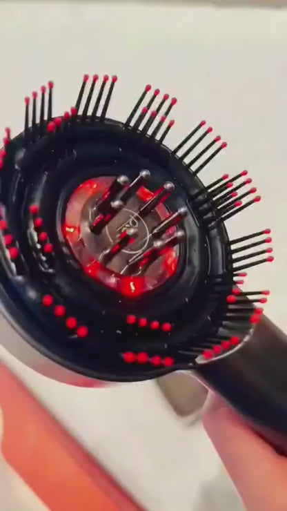 3-in-1 Hair Oil Applicator & Electric Scalp Massager Comb With Red Light For Hair Growth and Dandruff Control Massager (Multicolor)