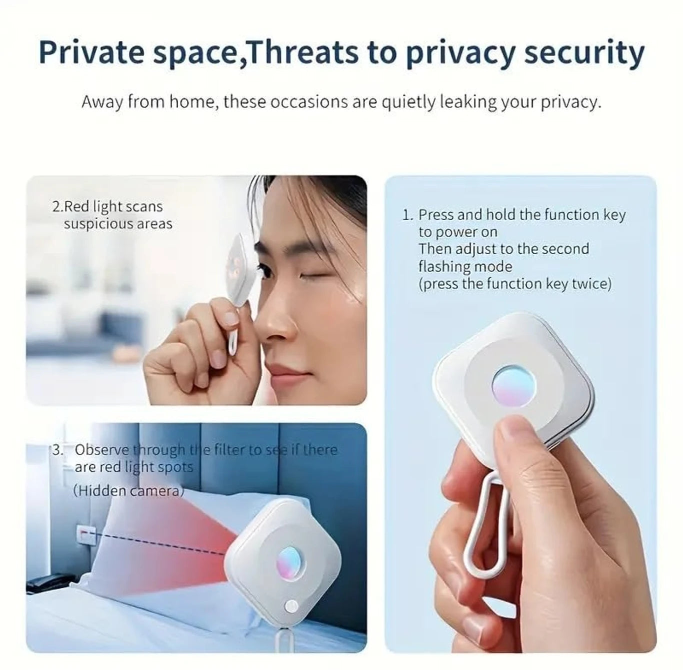 🔒 Is Someone Watching You? | Jeliacasa™ Hidden Camera Detector